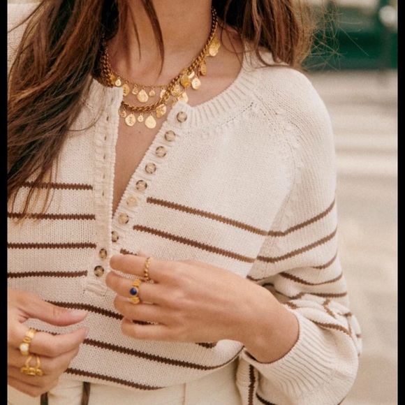 Sezane Sweaters - Sezane XS LEONTINE with brown stripes
